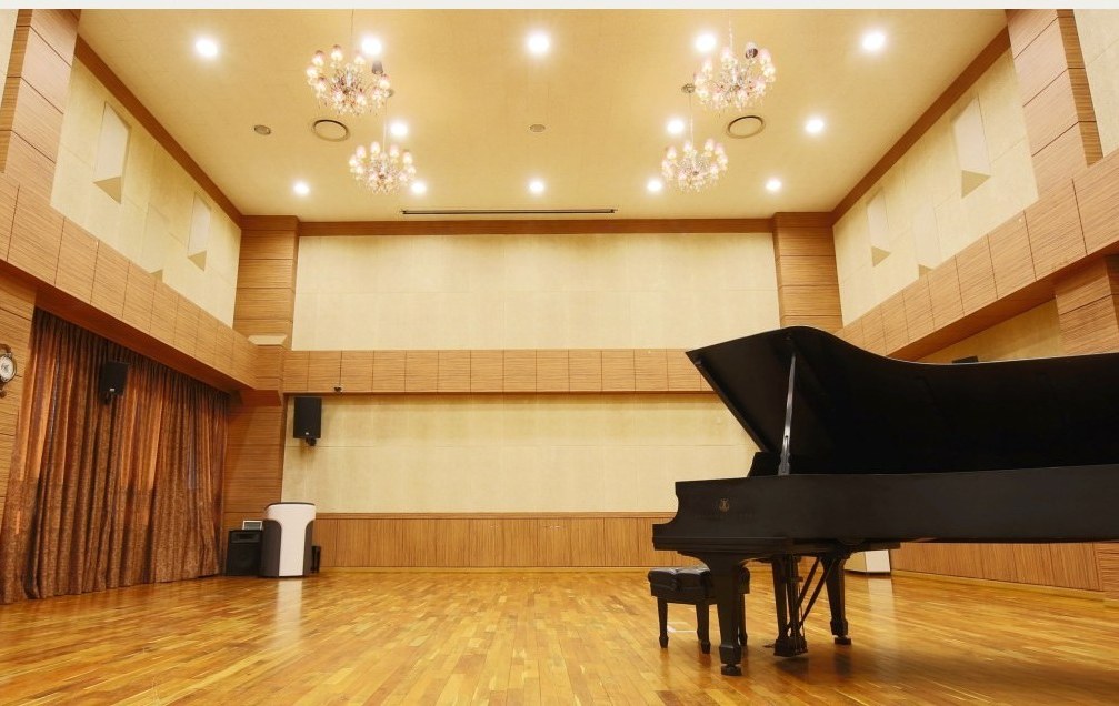 Sahmyook University recital hall with a grand piano